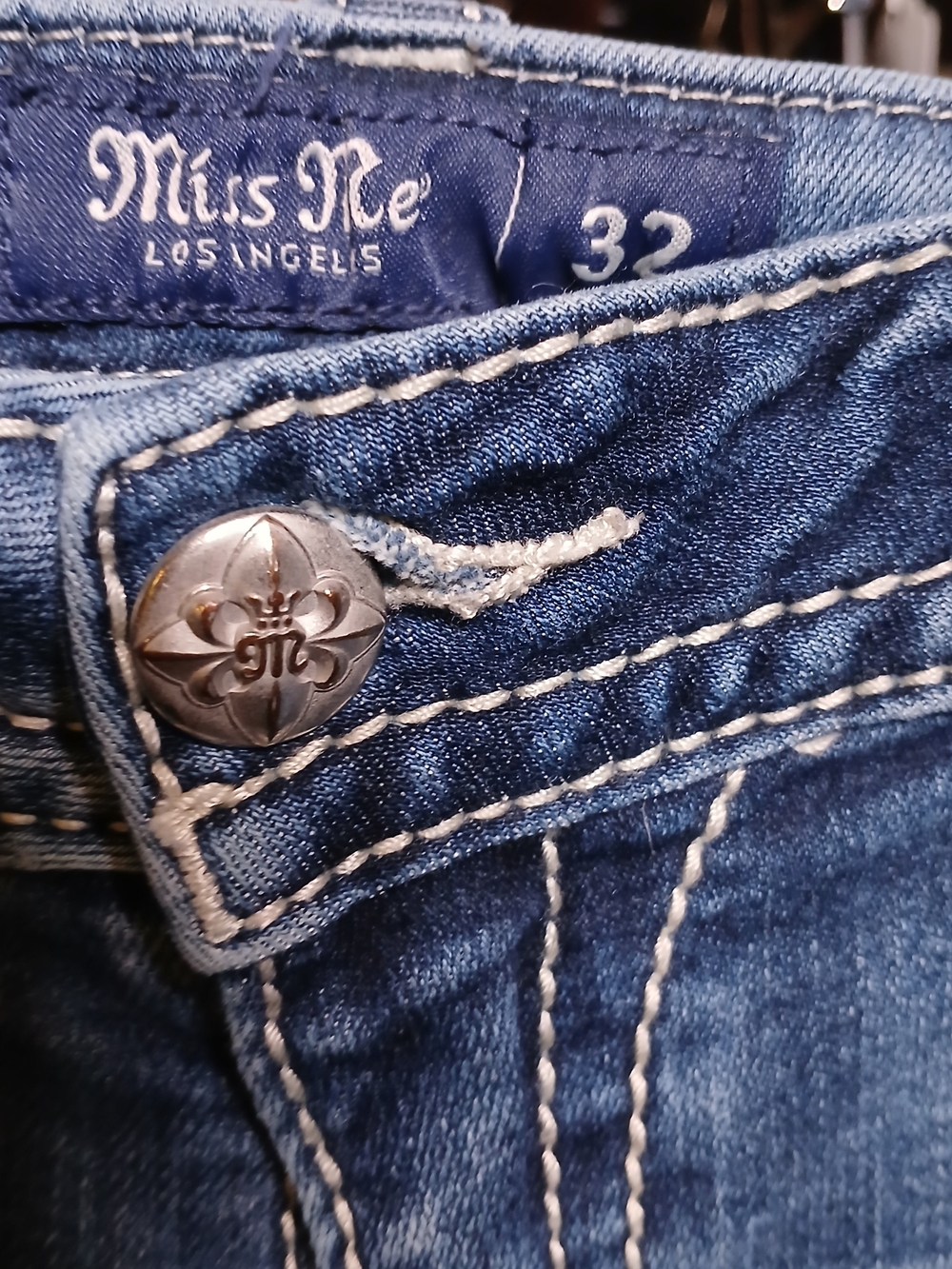 Miss Me Chloe Booycut Dark Wash Jeans - Size 32